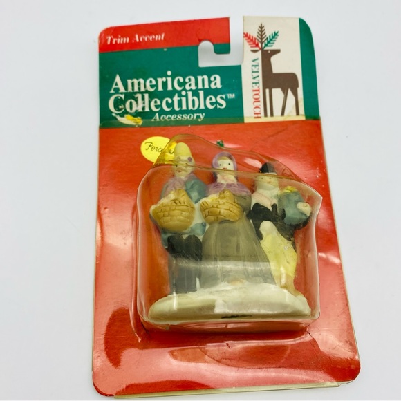 Holiday Vintage Kmart Trim A Home Porcelain Christmas Village Figures
